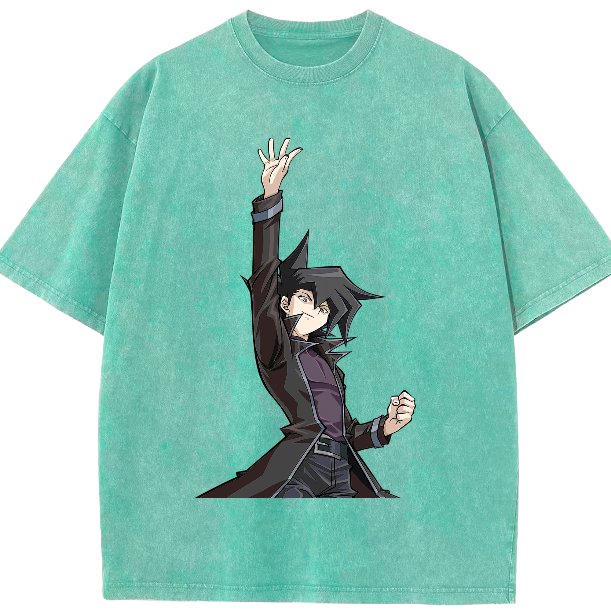 （画像用） 遊☆戯☆王 Yu-Gi-Oh! 綿100% ヴィンテージ風 半袖Tシャツ（フロントプリント）